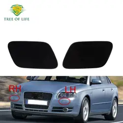 For Audi A4 B7 series 2005 2006 2007 2008 Unpainted Front Bumper Headlamp Washer Spray Nozzle Cover Jet Cap