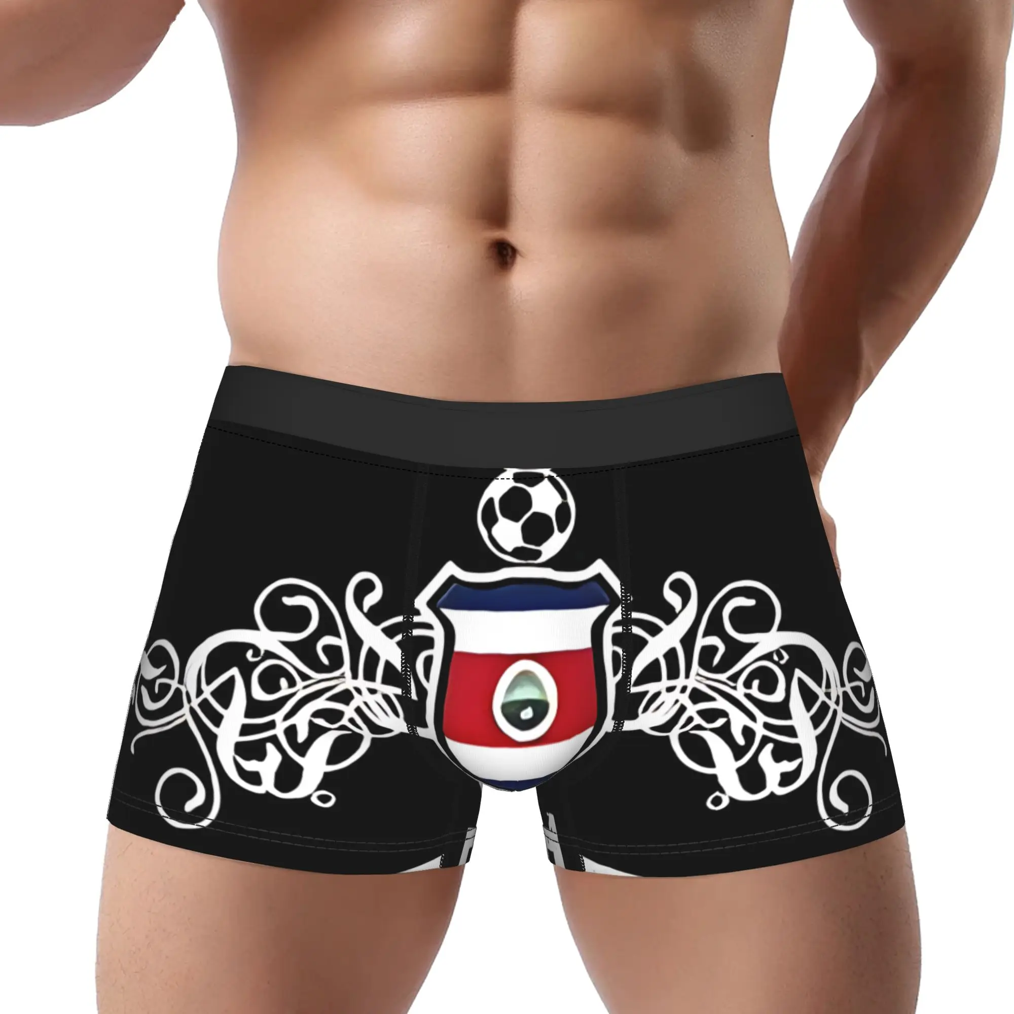 Calzoncillos sexys para chicos, calzoncillos para fanáticos del fútbol de Costa Rica, ropa interior masculina, pantalones cortos cómodos, calzoncillos tipo bóxer