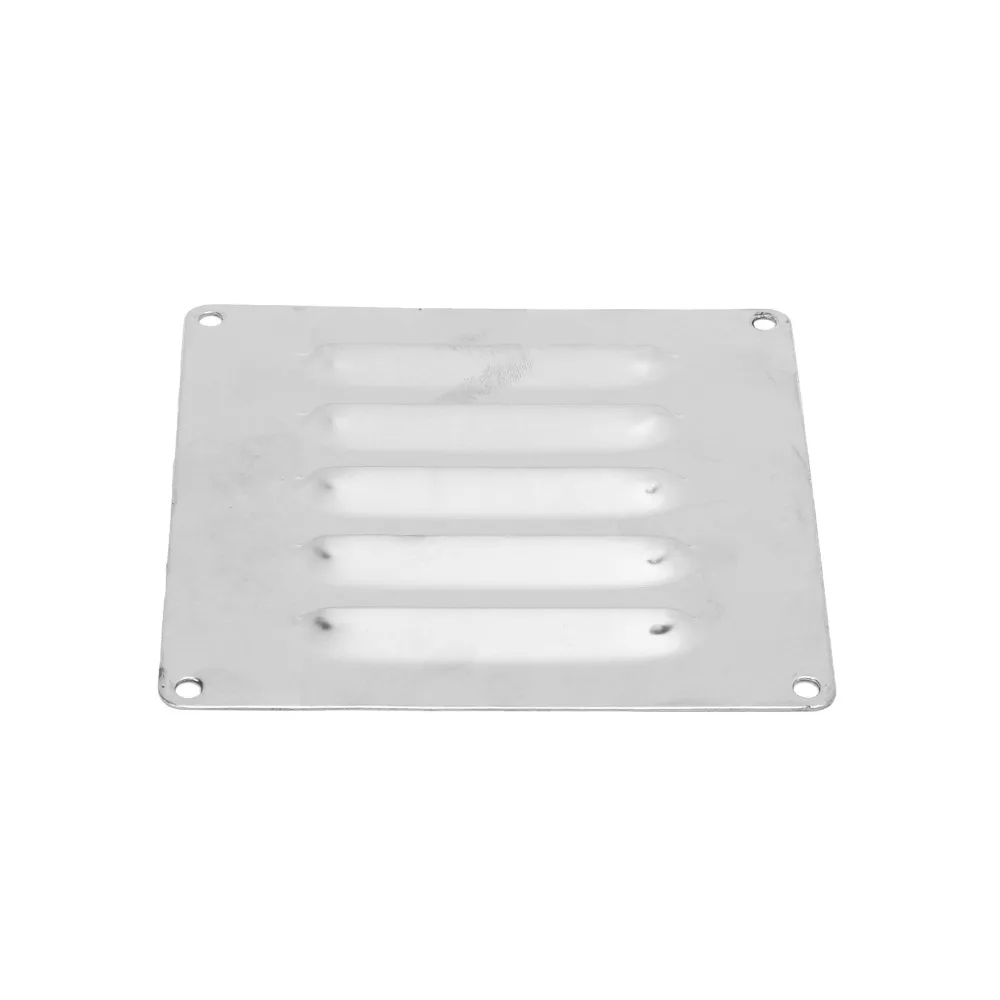 120x120mm Marine Ventilation Plate Silver Stainless Steel Protected Flow Shutter Ventilation Shutters Marine Applications