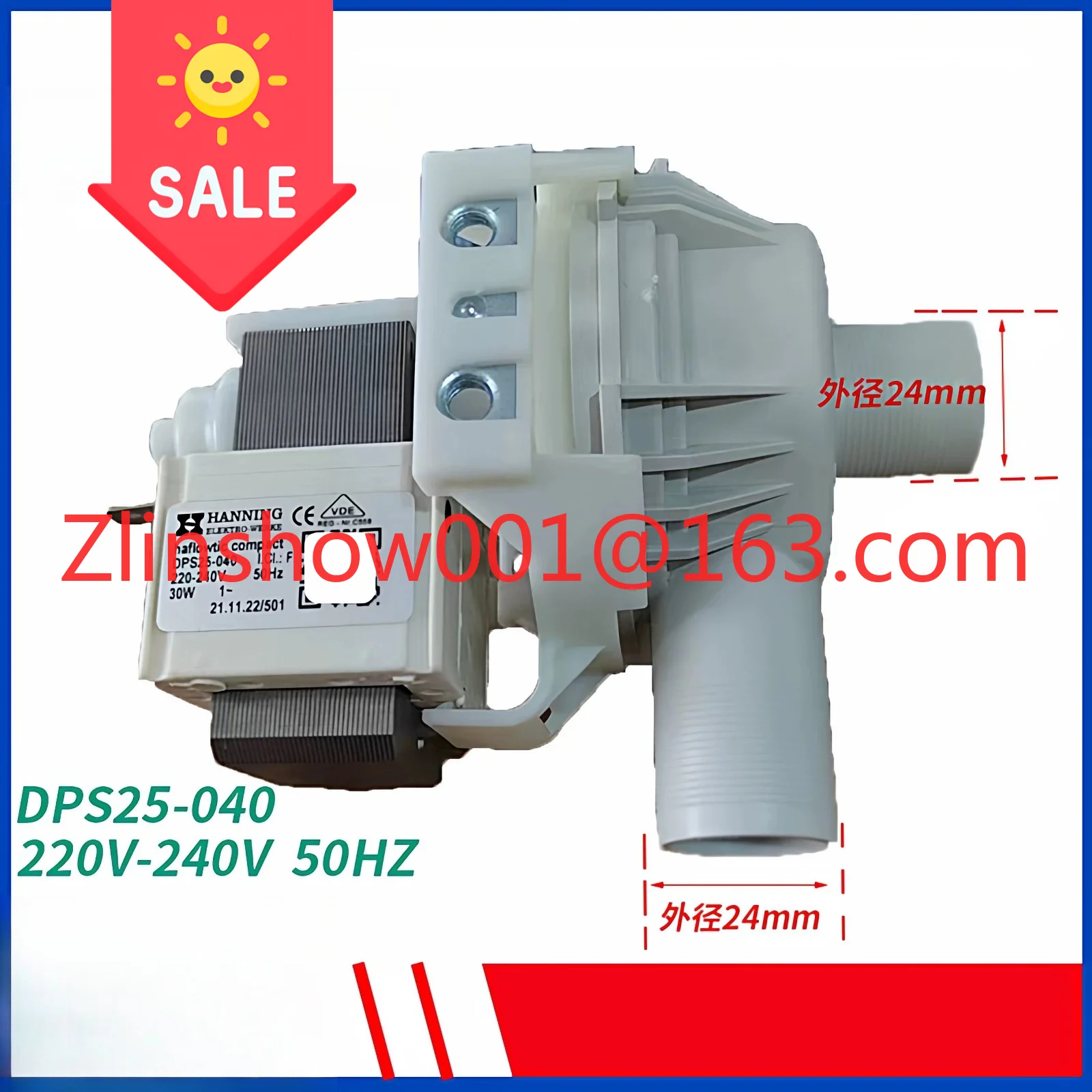 DPS25-040 Ice machine water pump BARLINE accessories BL105 motor