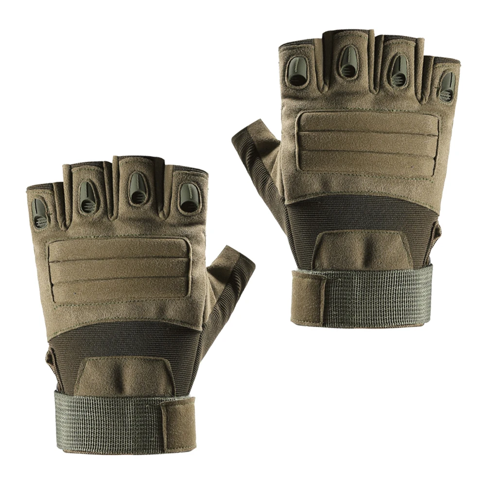 زوج واحد من قفازات نصف اصبع قابلة للتنفس ومقاومة للتمزق ومقاومة للرياح وركوب الدراجات في الهواء الطلق للياقة البدنية الرياضية