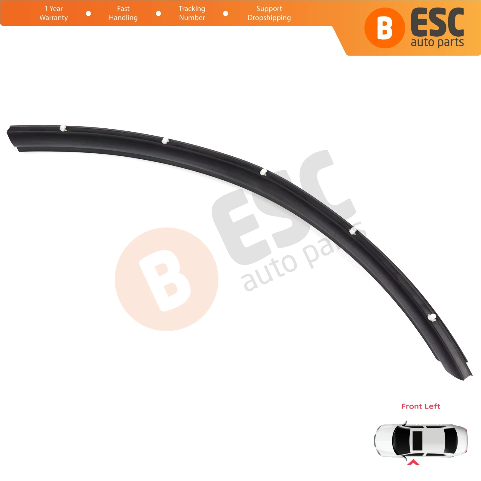 

ESP1144-1 Front Left Door Wheel Inner Fender Arch Rubber Gasket Seal for VW Transporter T5 T6 T6.1 Caravelle Multivan 7H0837565