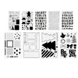 December Daily  Clear Stamp  Seal For DIY Scrapbooking photo Album Decorative Clear Stamp  A6528