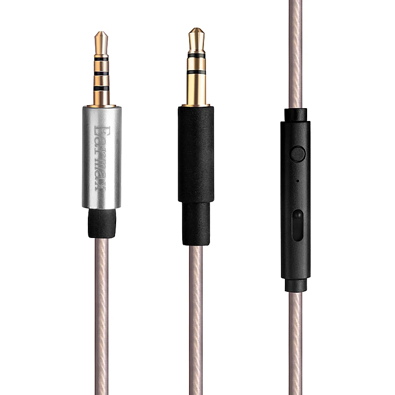 Upgrade Silber Audio Kabel Mit Fernbedienung Mic Für KOS BT540I BT539i UR42i SP330 Pro4S SP540 kopfhörer