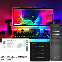 DC5-24V Miboxer 3in1 Single Color+RGB+RGBW 2.4G RF LED Light Dimmer Wall Panel Remote Controlfor WS2811 WS2812 WS2815 LED Strip