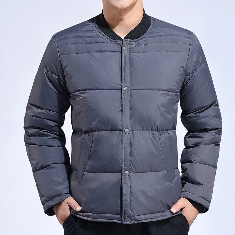 Winter New Down Jacket Liner Men Thickened Inside and Outside Wear Cold Waterproof White Duck Down Jacket Winter Coat