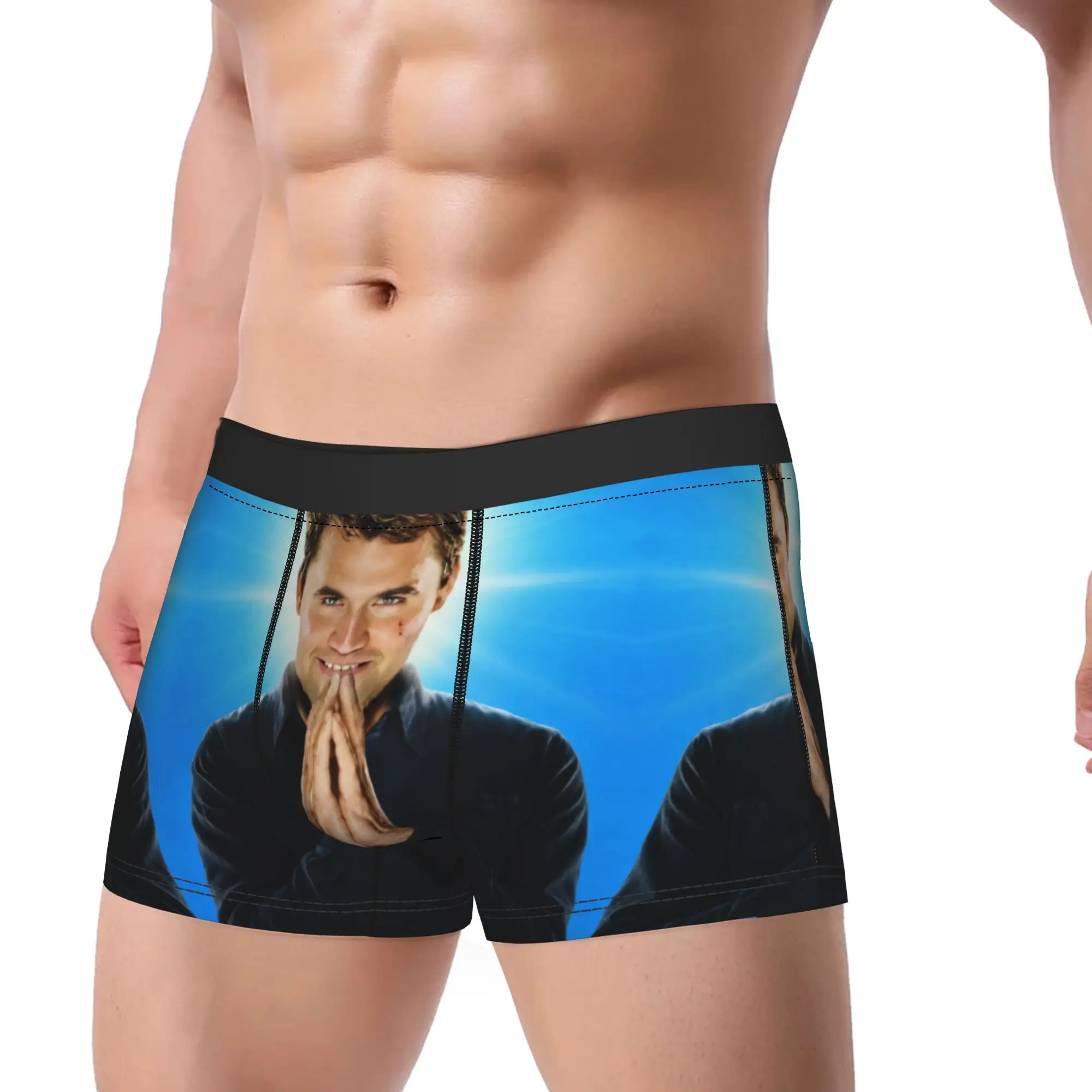 Charlie Kirk Prayer Pose Meme Underwear  Men Boxer Brief Comfortable Trunk Hot Sale Print Plus Size Panties