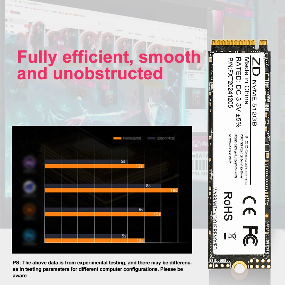 M2 NVME SSD 128 ГБ 256 ГБ 512 ГБ 1 ТБ 2000 МБ/с PCIE 3.0 Жесткий диск Внутренний твердотельный накопитель TLC 3D NAND Flash для ноутбука Настольного компьютера