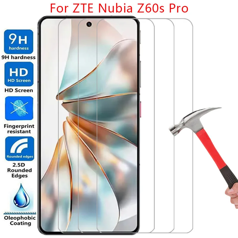 phone case for zte nubia z60s pro screen protector tempered glass on nubiaz60s z 60s z60 s z60spro back cover 360 protective