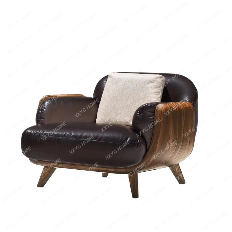 

HHModern Minimalist Living Room Single Sofa Villa Mansion Lazy Leisure Chair