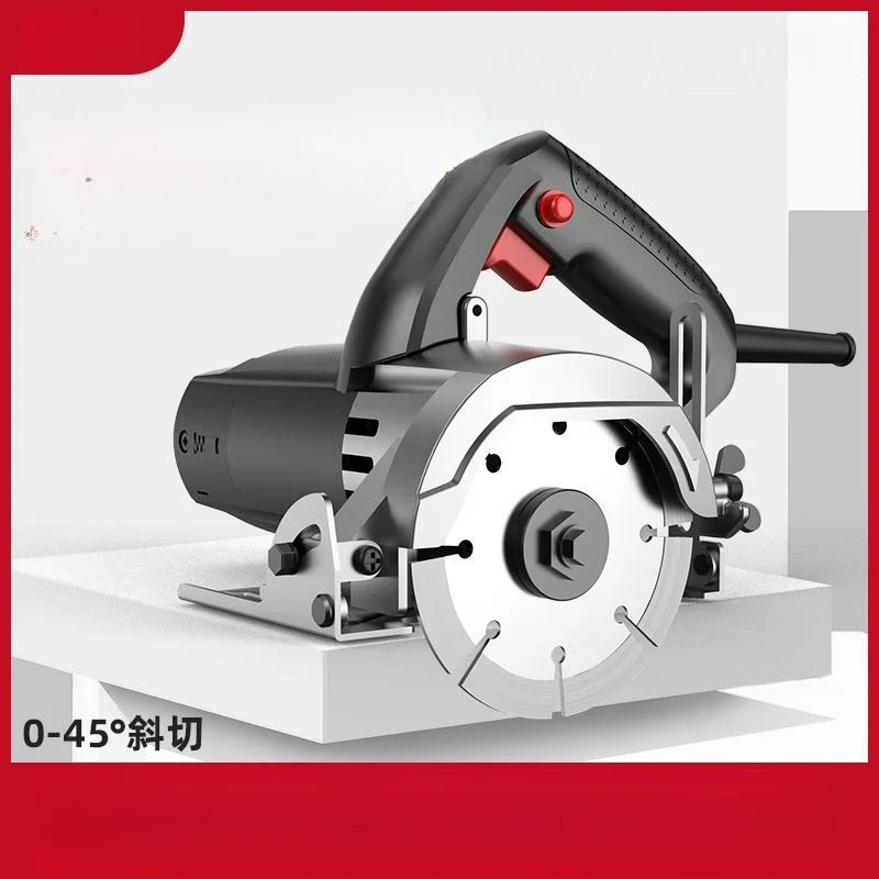 220vTile Concrete Slotted Cutting Wall Stone High-Power Small Electric Saw Portable Stone Cutting Machine