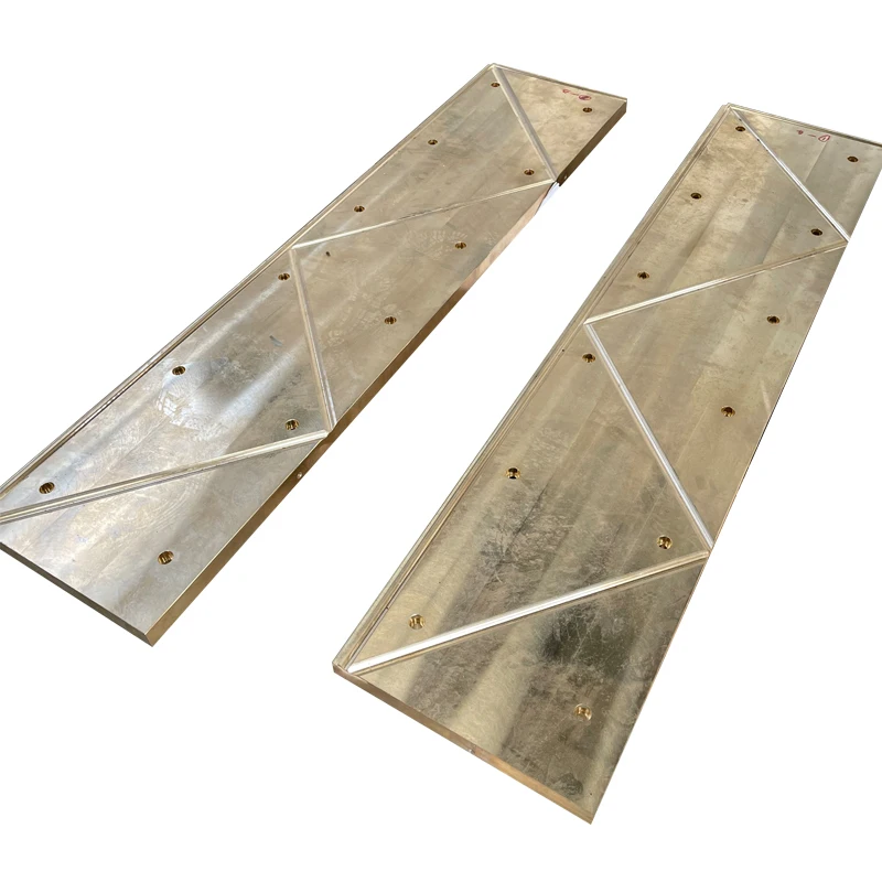 High-Temperature Resistant High-Load Bearing Capacity Self-Lubricating Copper Sliding Plates Non-Standard Casting Services
