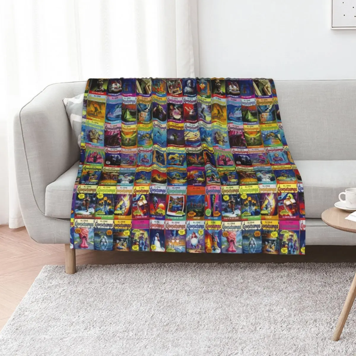 

Goosebumps Masterpiece Throw Blanket Soft Plaid Decorative Beds Furry Comforter Blankets