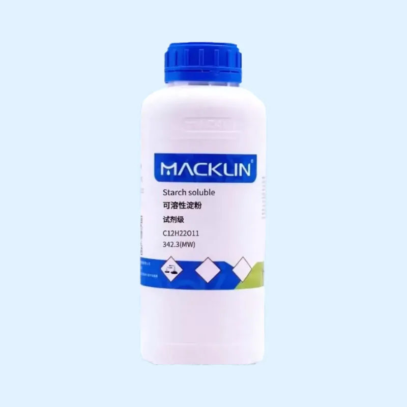 MACKLIN Soluble Starch AR Grade High Purity Potato Starch Powder for Chemical Laboratory Analysis Experiment CAS No.: 9005-84-9