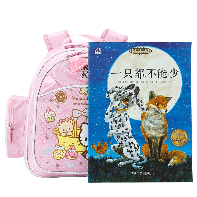 Hello Kitty plecak do przedszkola lekkie torby Sanrio śliczne dzieci Cartoon dziewczyny plecak dla malucha poliester Kawaii torba mała Bookbag