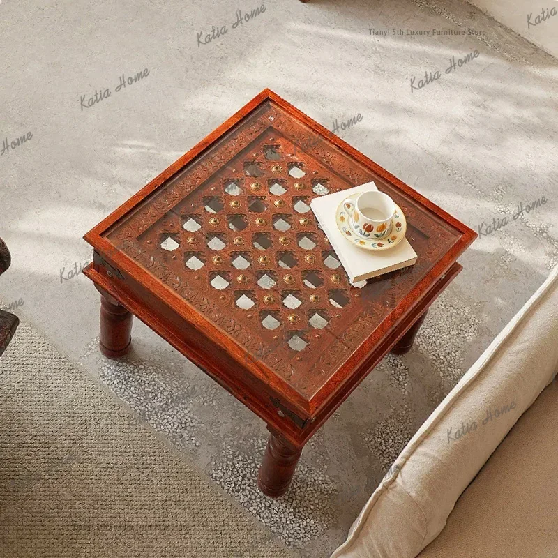 ld Nordic Creative Solid Wood Side Table Modern Premium Homestay Hotel   Designer Living Room Furniture centro mesa