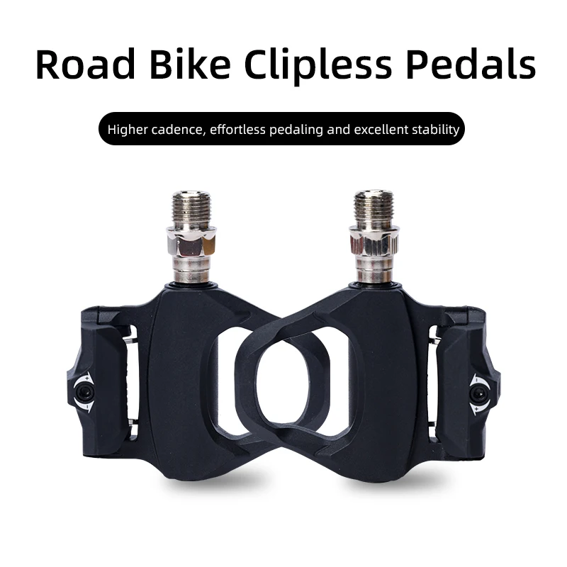 Road Bike Pedal Bicycle Self-locking Pedals Cycling Bearing Cleats Clipless For LOOK KEO System With Locking Plate