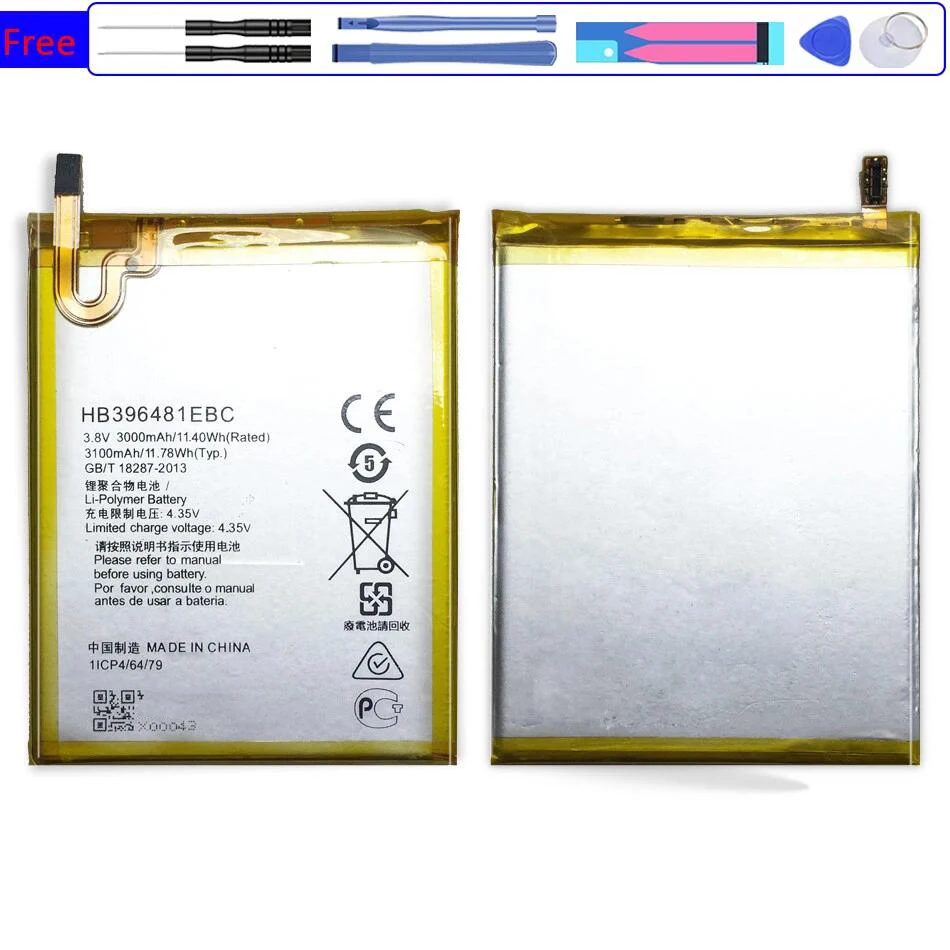 High Quality HB396481EBC 3100mAh Battery For Huawei Honor 5A Holly 3 Y6II CAM-L03 L23 L21 CAM-UL00 AL00 CAM-L32 + Tools