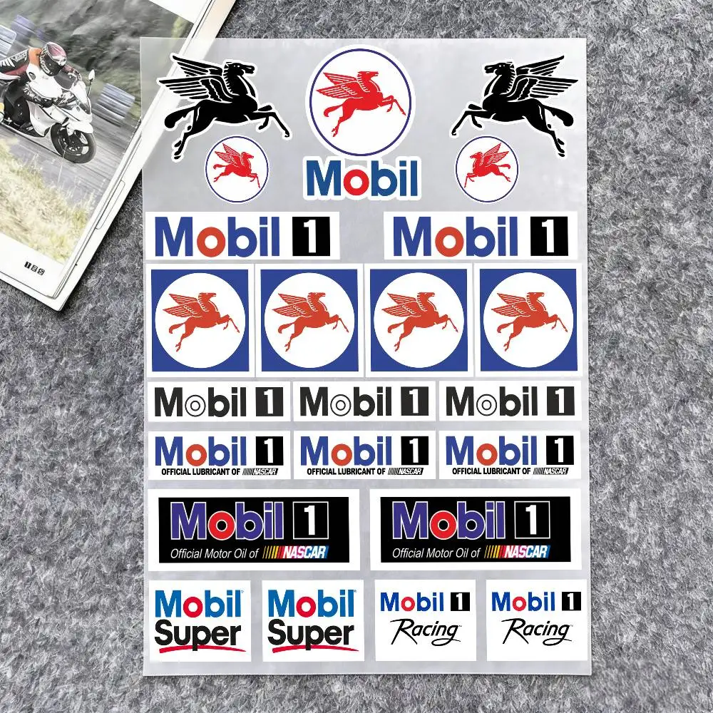 For MOBIL Reflective Motorcycle Stickers 3M Night Safety Warning Decals Fit Scooter Bike Helmets - view 6