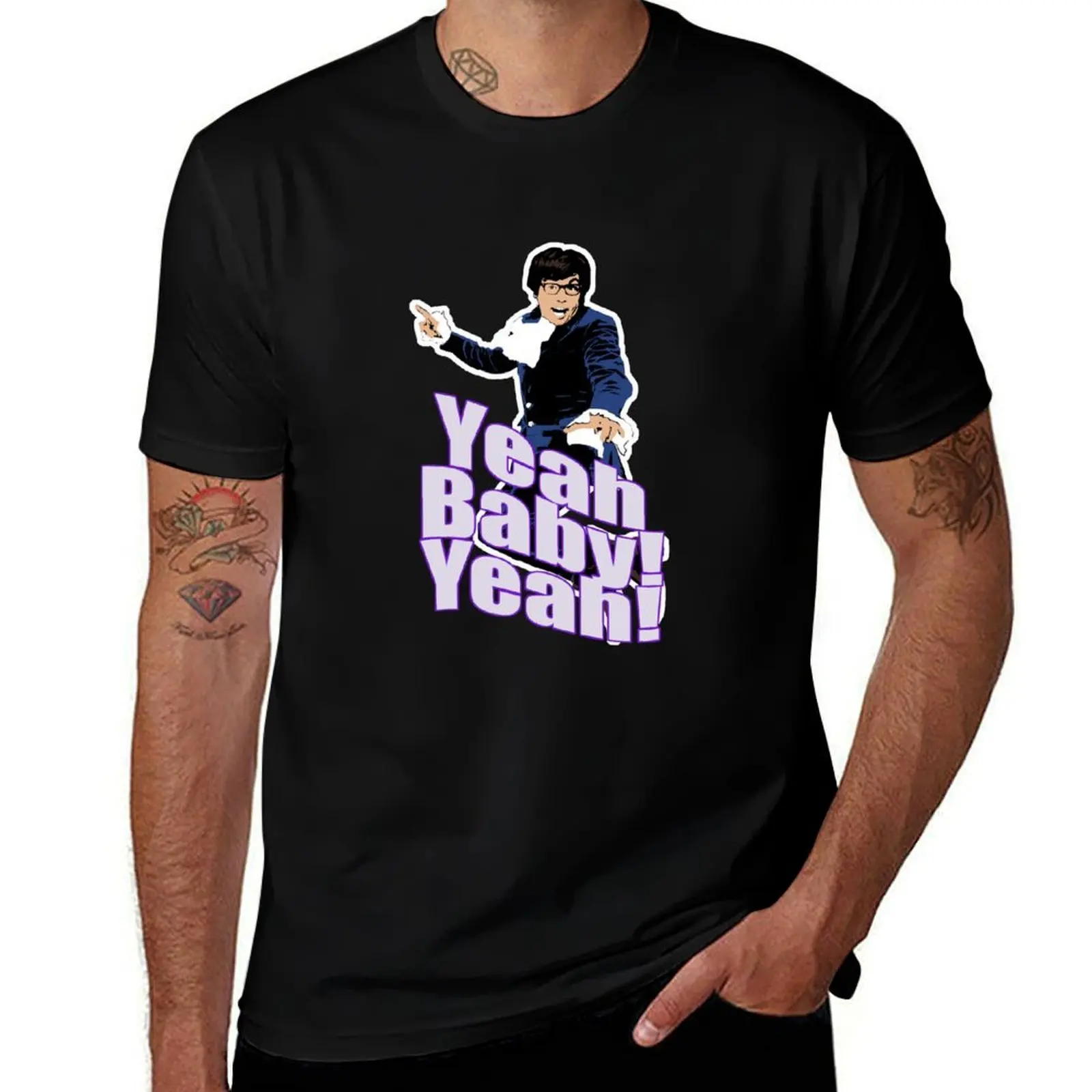 

Austin Powers Yeah Baby Yeah T-Shirt t shirts with prints t shirts for man graphic tees man t shirts cotton T-shirt