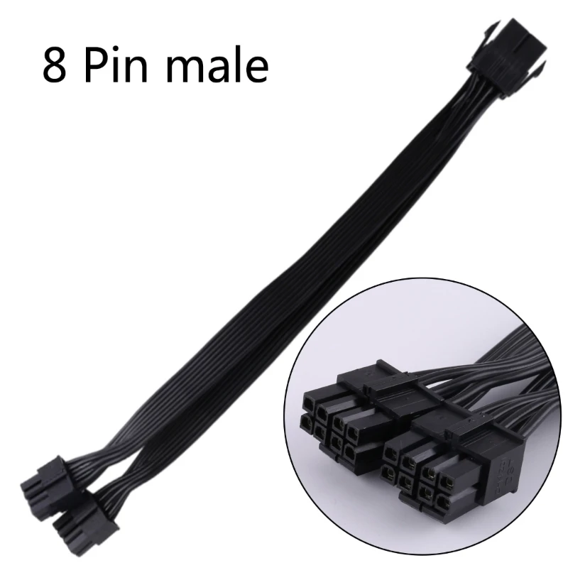 CPU PCIe 8Pin a 2X 8Pin macho divisor PCIExpress adaptador tarjeta gráfica