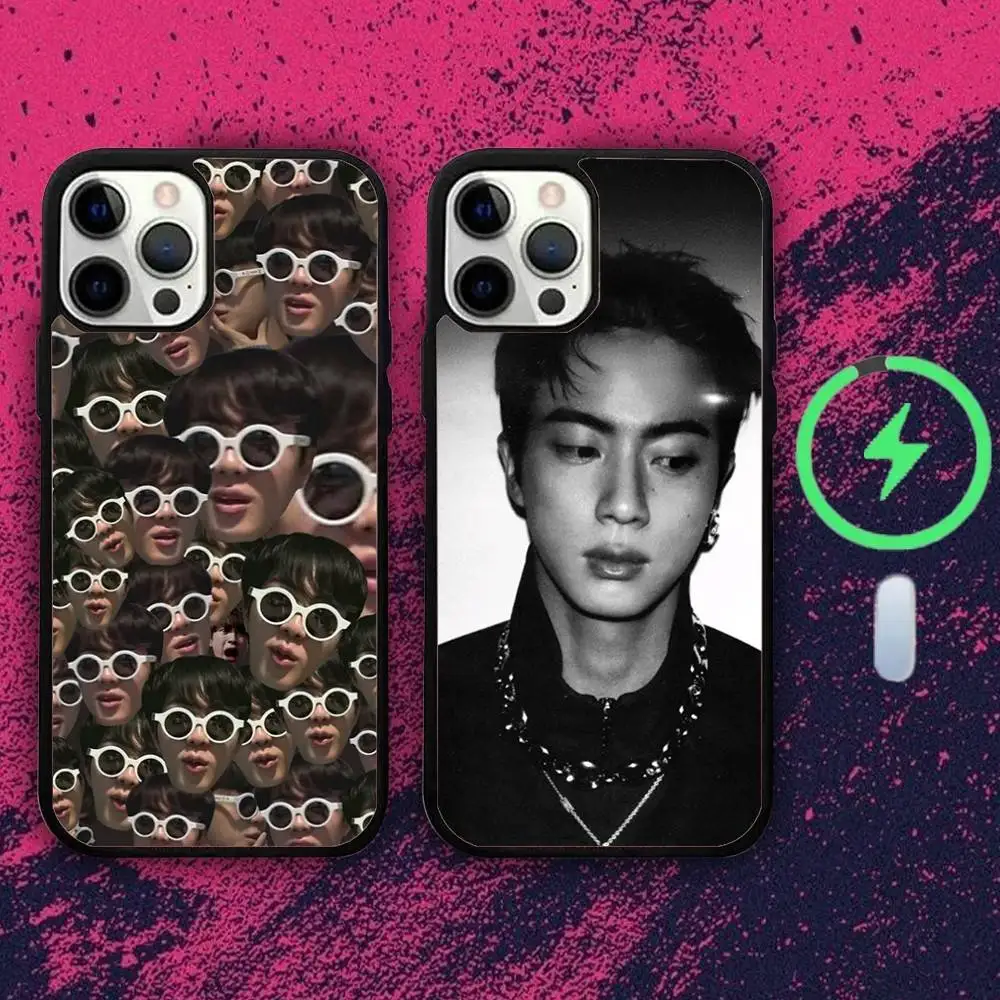 

KPOP Singer K-Kim S-Seoks J-Jins Phone Case For iPhone16e,16,15,14,13,12,11,Plus,Pro,Max,Mini Magsafe Magnetic Wireless Charging