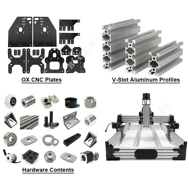 25%OFF BulkMan3D OX CNC Router Machine 4-Axis Woodworking Engraving Milling Machine Belt Driven Engraver for Metal Acrylic PCB