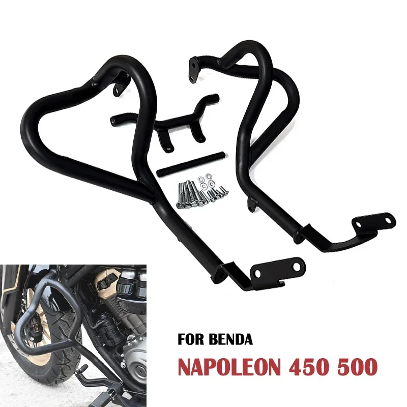 

For Benda Napoleon 450 Napoleon 500 Motorcycle Accessories Engine Guard Highway Crash Bar Bumper Frame Falling Protection Bar