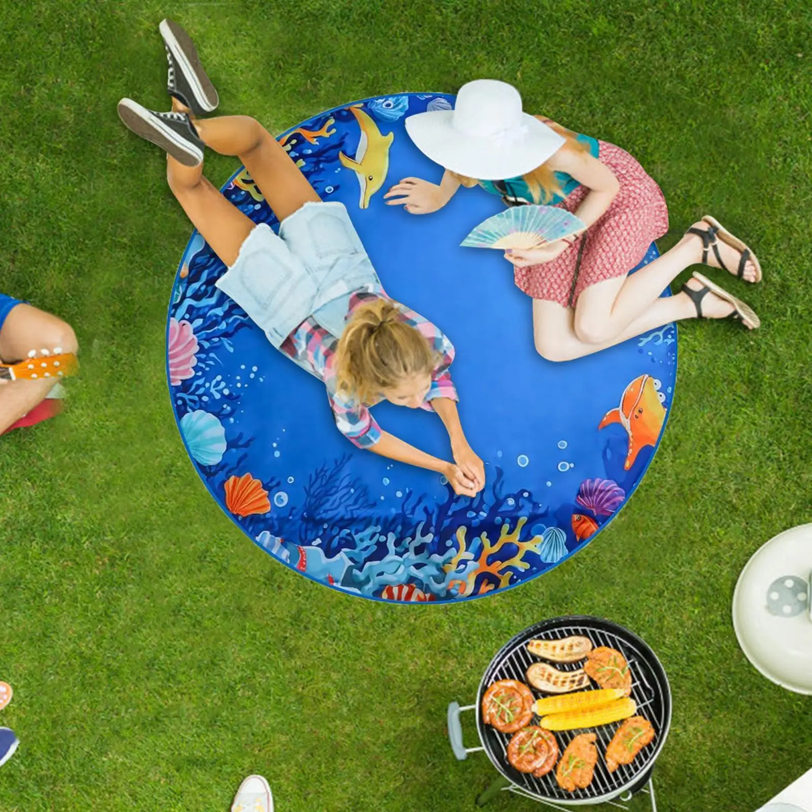 Baby Beach Pool Beach Blanket Paddling Pool With Carrying Bag Sandproof Water Play Outdoor Toy For Boys Girls Kids Child