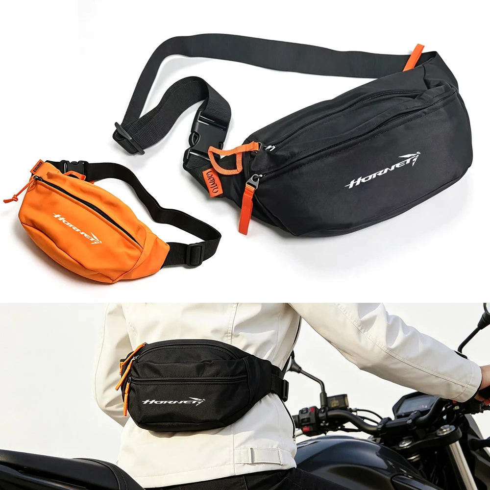 For Honda Hornet CB750 CB1000 CB 750 CB1000 Waterproof Motorcycle Cycling Side Waist Pack Leg Bag Parts Black Orange