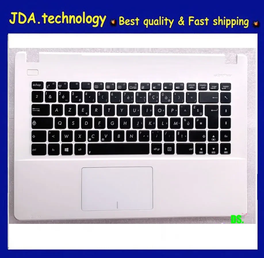 MEIARROW                            New For ASUS X451 X451E X451M X45MA X451C Y483L X453 palmrest EUR keyboard upper cover,White