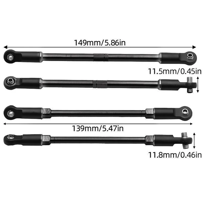 【Last-Chance!】Front And Rear Pull Rods Kit For TRAXXAS E-Maxx/T-Maxx RC Car Accessories- RC Car Upgrade Parts