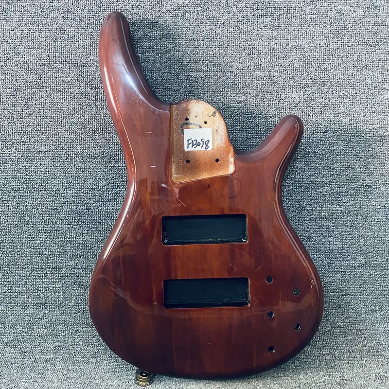 

FB098 Custom Electric Bass Body 6 String Version Solid Wood for Replace and DIY Custom Active Pickups Bass Accessories