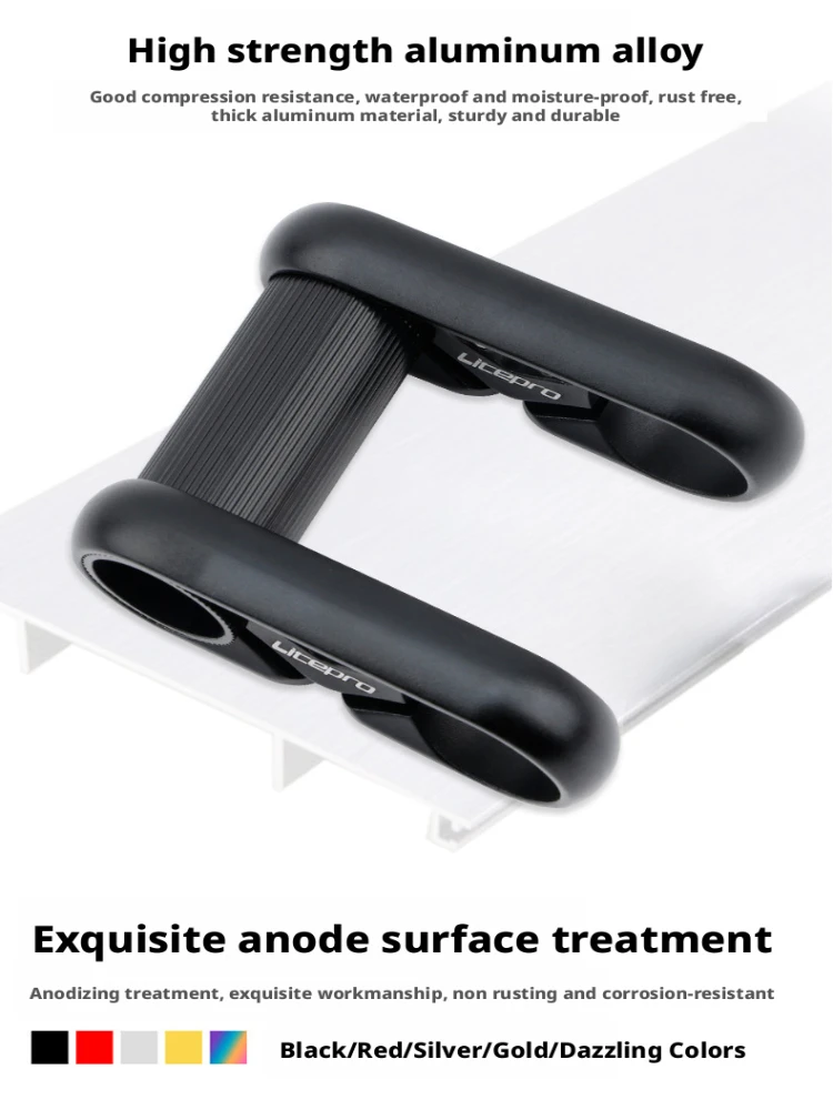 AliExpress NONE Litepro LP Full Hollow Ultra Light Double Handlebar Stem Aluminum Alloy For 412 SP8 Folding Bike Adjustable Stem Riser