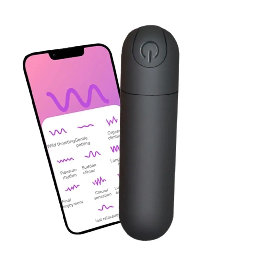 Bistooth APP Vibrator peluru, Vibrator titik G peluru Mini, Stimulator seks klitoris puting untuk wanita, mainan seks dengan 10 bergetar,