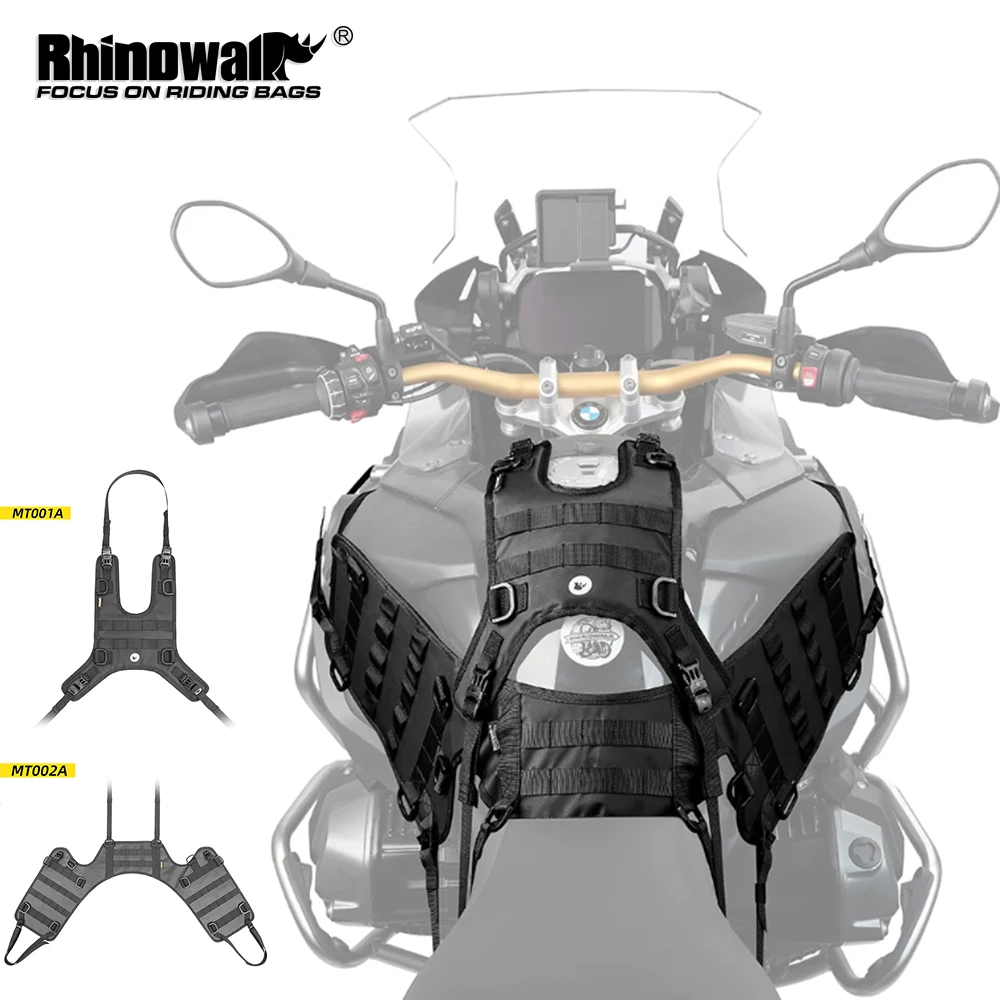 Rhinowalk Motorcycle Tank Bag Case Saddle Bag Case Universal Fit Off-Road Motorcycle Tank Pack Travel Outdoor Motorbike Luggage