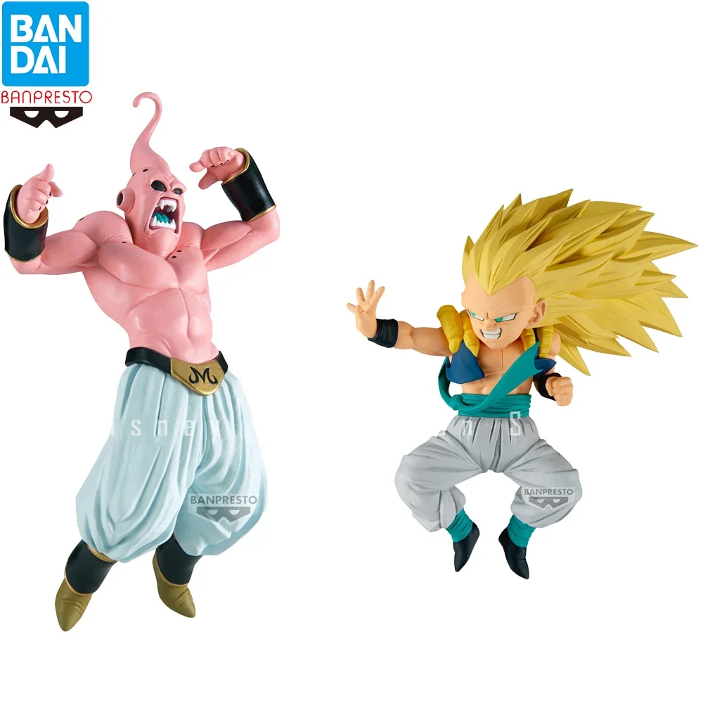 100% Original BANDAI Banpresto Dragon Ball Z Majin Buu (Super) Gotenks SSJ3 Match Makers Series Doll Collectible Anime