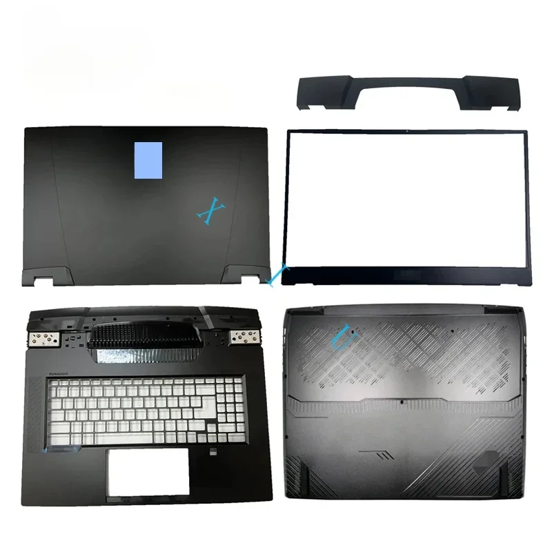 For MSI GT77 MS-17Q1 17Q2 Screen rear cover Front bezel Keyboard frame palmrest upper lower back Bottom case Hinge 3077Q1A212