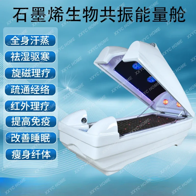 A  Bio-Energy Resonance Cabin Rotating Magnetic Graphene Body Capsule Sweat Steaming