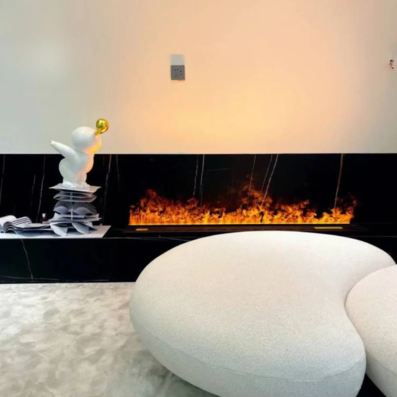 

Fireplace Stoves Cold Rolled Steel Material Fogging Fireplace Super Energy Saving Electric Fireplace