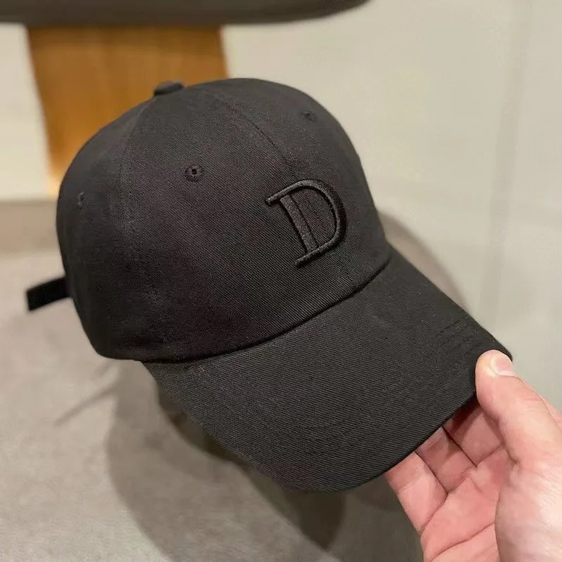 Korean Version Cotton Baseball Cap Letter D Embroidered Soft Top Cap Snapback Men Golf Hat Casual Sun Hat Gorras Hombre