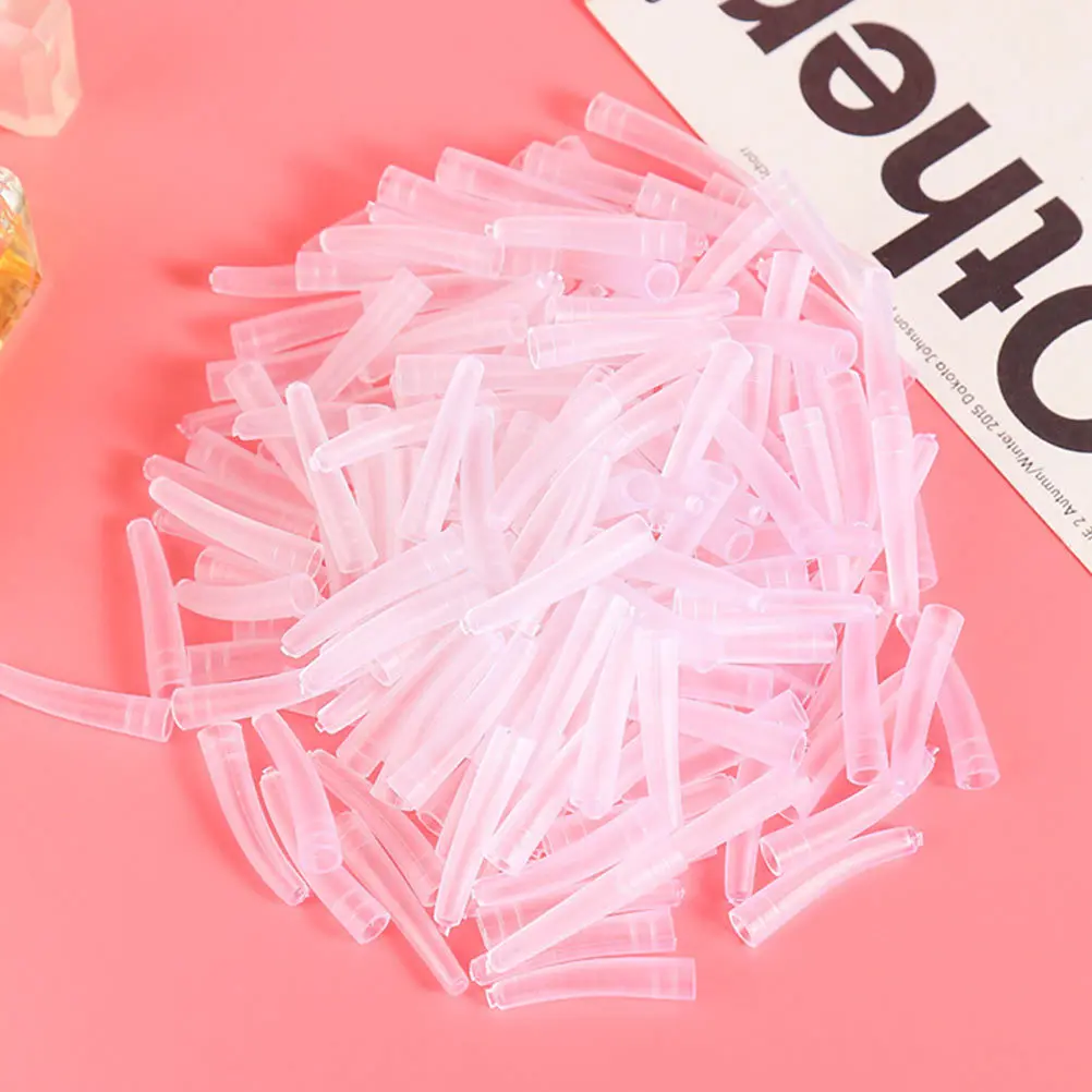 1 セットまつげピンセットプロテクタースリーブソフトノンスリップキャップ交換カバー防塵保護ツールまつげエクステンション用