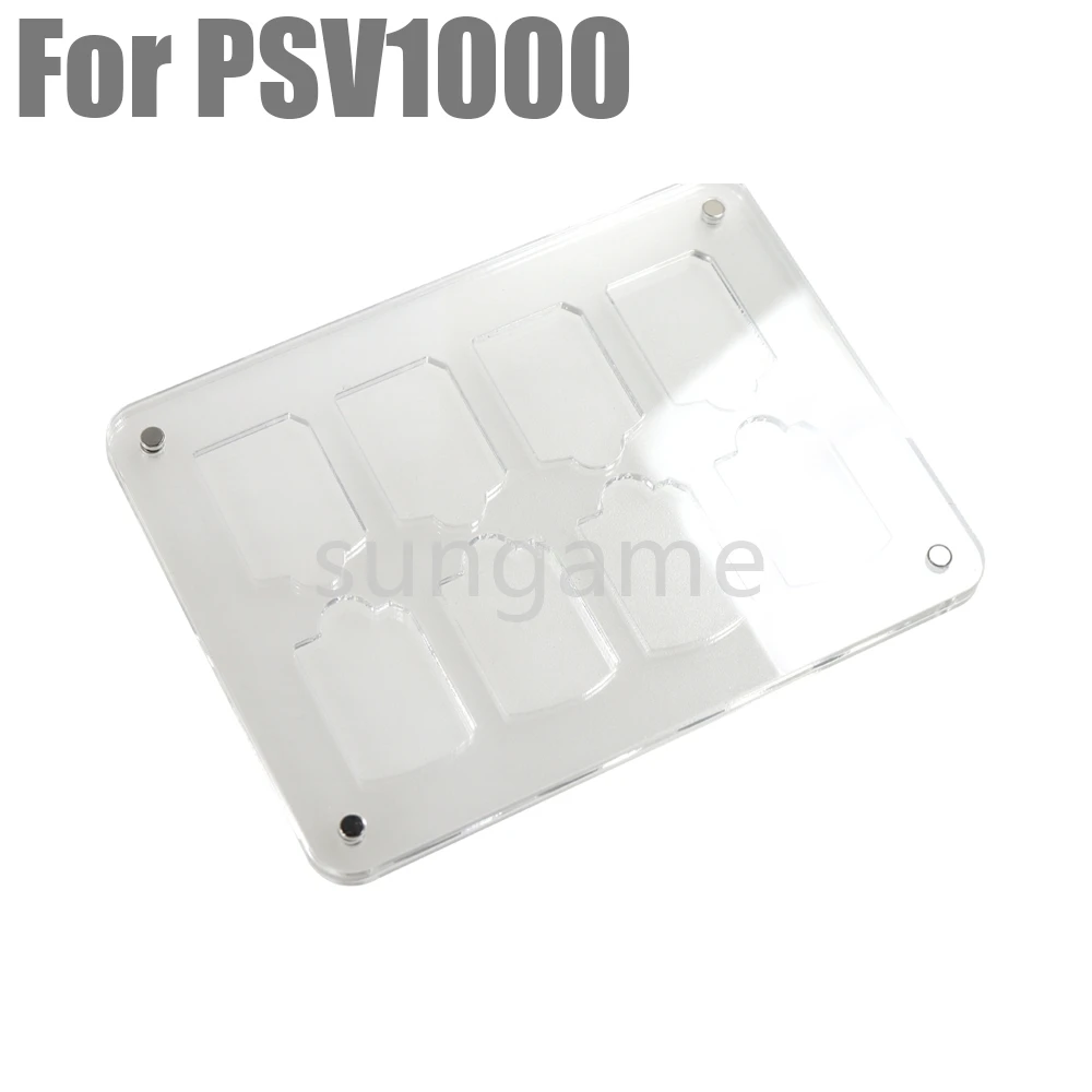 5pcs Transparent Game Card Case for PSV 1000 2000 Universal Protective Shockproof Acrylic Games Storage Box Holder