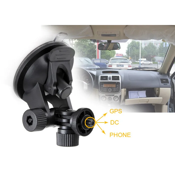 Car Video Recorder Accessories Suction Sucker Mount Holder 1/4 Screw for Digital Camera DV GPS Bracket