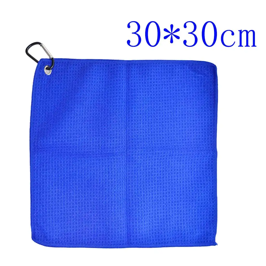Golf Club Towel with Carabiner Clip Microfiber Golf Quick Dry Towel For Clubs Hands Face