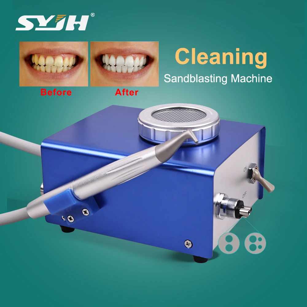 SYJH Dental Teeth Cleaning Sandblasting Machine B2/M4 Air Polisher Flow Air Water Prophy Equipment Teeth Whitening Polishing
