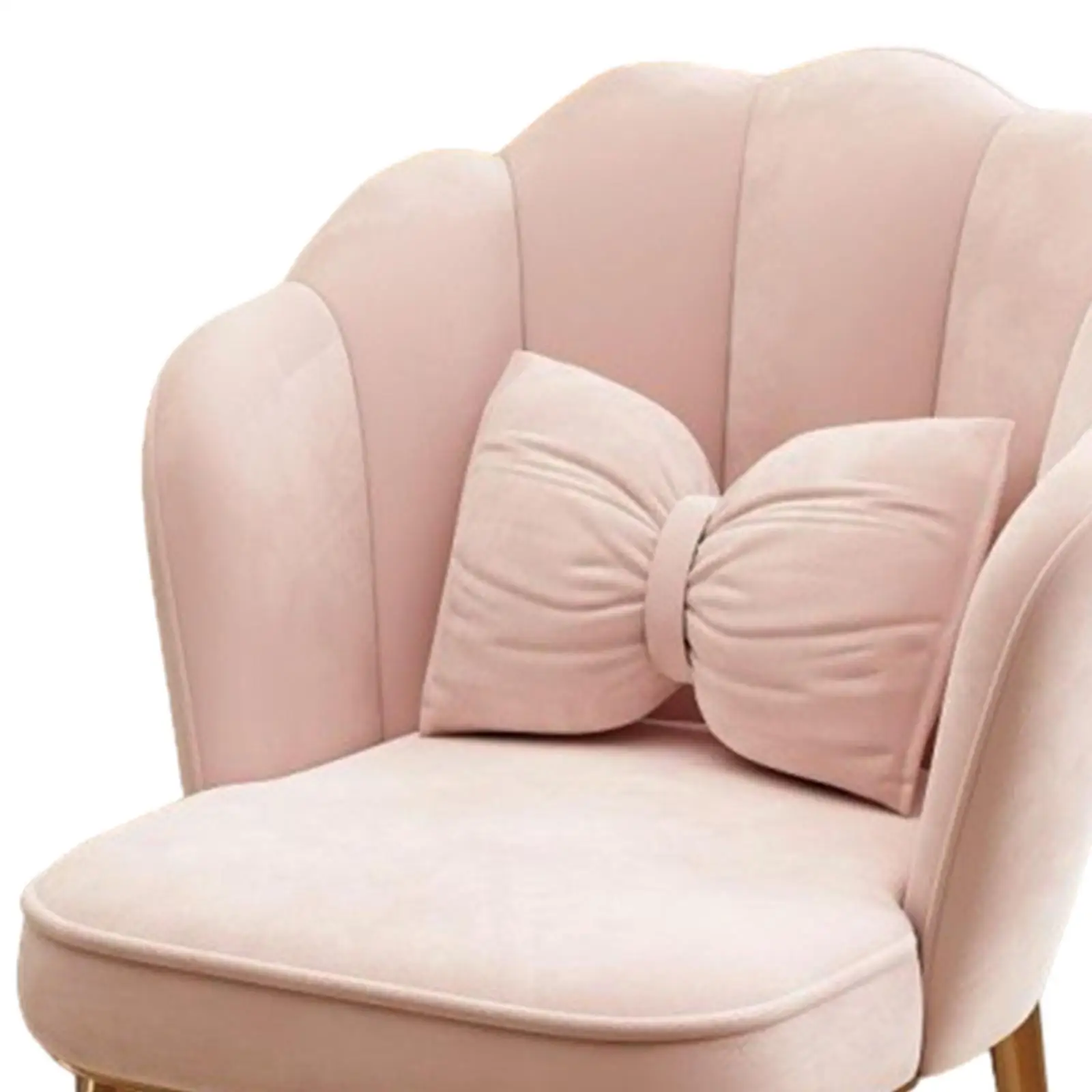 Makeup Chair Sofa Petal Chair Stool Backrest with Pillow for Girls Bedroom Dressing Table Light Luxury Chair Home Reading Room image 5