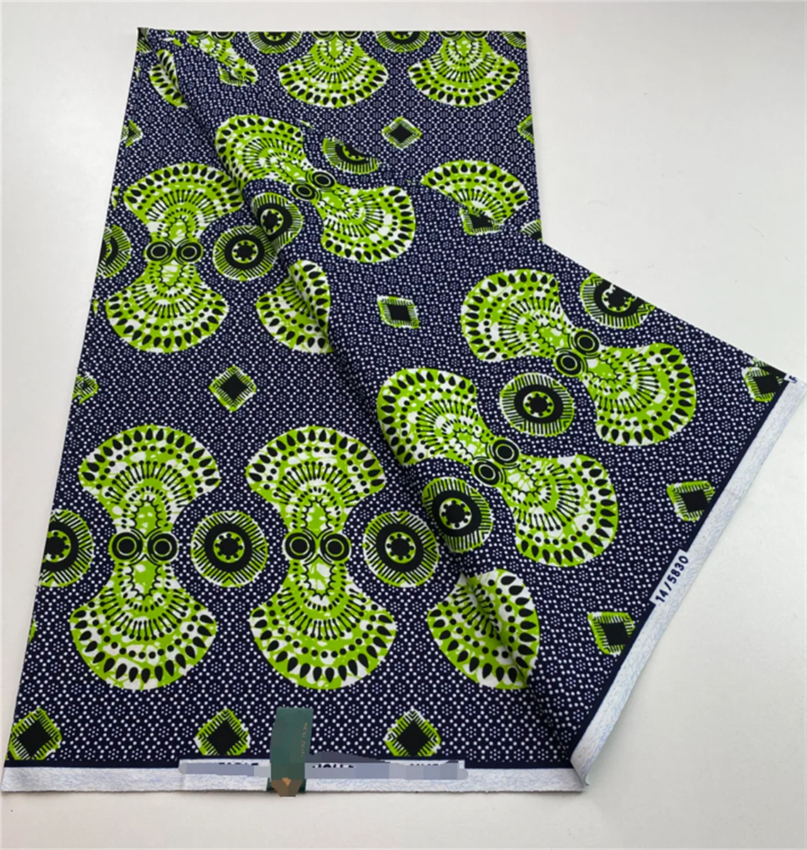 

Hot Veritable 100% Cotton African Wax Fabric Nigerian Ankara Block Prints Batik Fabric For Sewing Party Dress 6yards