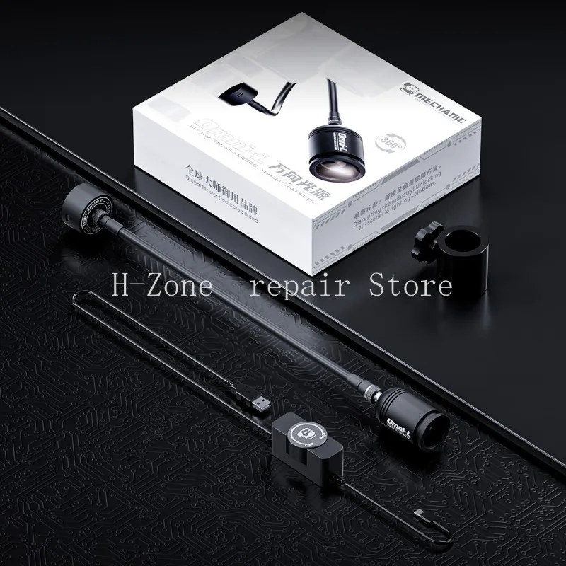 

MECHANIC Omni-L 5W High CRI Microscope LED Ring Light Source Modular Adjustable Bendable Stepless Dimming LED Lamp Magnetic Base