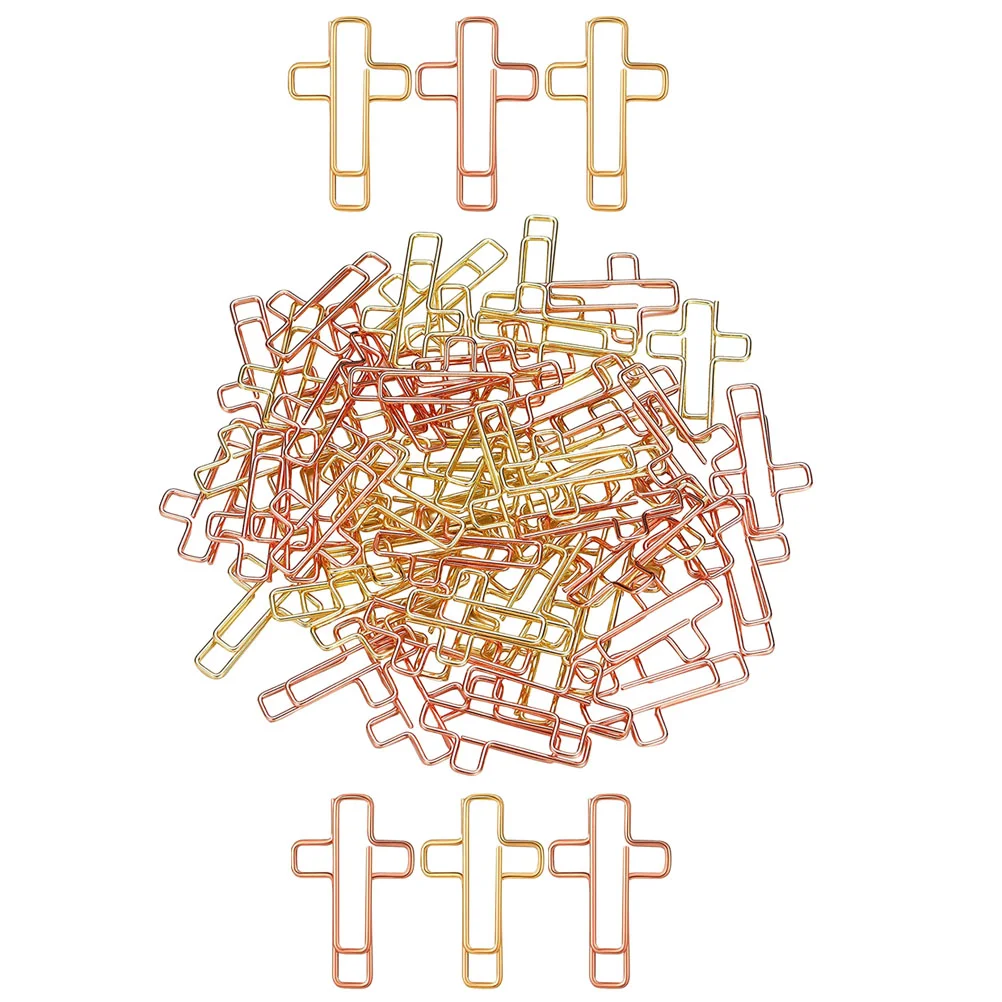 성서 클립 메모 클램프, 거대한 사무용품, 십자가 종이 금속 거치대 문구 학교, 40 개 
